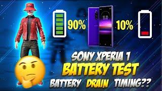 Sony Xperia 1 Battery Test Pubg Mobile || For Rank Push Timing? || Battery Drain Test || STAR•levi