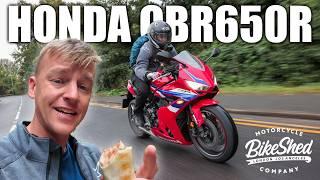 Girls, Bikes & London Bike Shed : 2024 Honda CBR650R E-CLUTCH through the City!