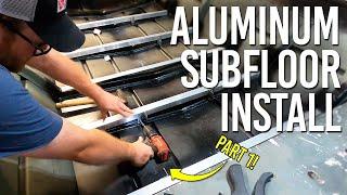 ALUMINUM BOAT SUBFLOOR INSTALL | 1648 Jon Boat Build - PART 1