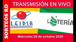 LEIDSA y Loteria Nacional  en VIVO  / Miércoles 28 de octubre 2020