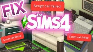 SIMS 4 SCRIPT CALL FAILED EASY FIX 2021 (BED, COUNTERS, COUCH, DOORS, SINKS) | DECEMBER 2020 UPDATE