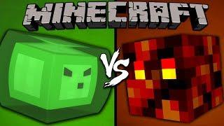 Slime vs Magma Cube - Minecraft