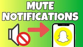 How To Mute Notifications On Snapchat New & Easy 2023