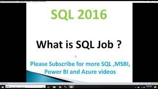 What is SQL Job | Automate SQL job | SQL Examples | SQL Server agent job