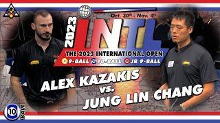 10-Ball - ALEX KAZAKIS vs JUNG LIN CHANG - 2023 International Open BigFoot Invitational