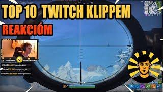 Reakcióm a 10 legnézettebb Twitch klippemre [Fortnite]