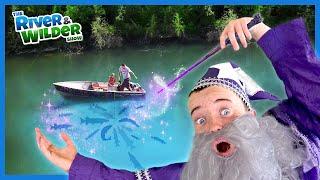 MAGIC  ?  Wizard Helps Boy Catch Fish in Secret Lake!