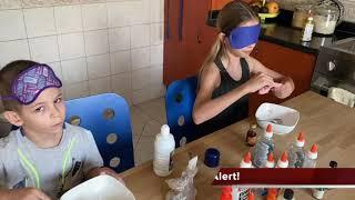 Slime blind folded challenge