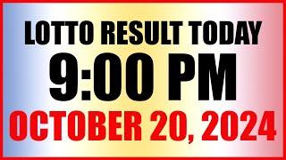 Lotto Result Today 9pm Draw October 20, 2024 Swertres Ez2 Pcso