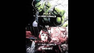 Hulk vs Scarlett witch (comic base) | #marvelcomics #marvel #hulk #wanda #dccomics