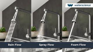 Effortless Cleaning and Washing: Kitchen Tap Extenders with 360 degree rotation-WaterScience Nozzles