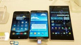 Сравнение Samsung Note 3 с Meizu MX3 и Sony Z Ultra, демо часов Gear, планшет Note 10.1 2014 Edition