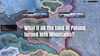 What if all of Poland turned into Mountains? - Hoi4 Timelapse