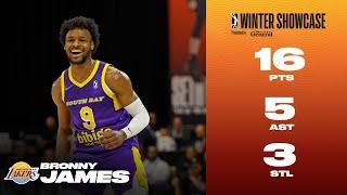 Bronny James Scores 16 Points In Winter Showcase Debut