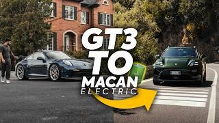 Switching my Porsche 911 GT3 to a Macan 4S Electric for a week!