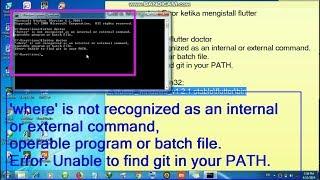 Cara Mengatasi Error Install Flutter Unable to find git in your PATH