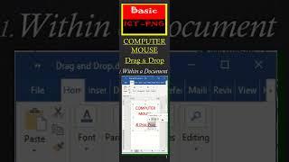 Drag and Drop within a Word 2019 Document