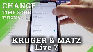 How to Enable Date and Time Settings on KRUGER & MATZ Live 7 - Set Up Time Zone