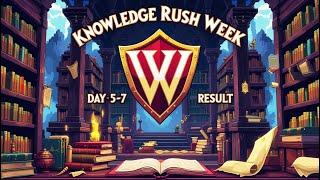 Weekly Event: Knowledge Rush! Day 5 - 7 | Warspear Online