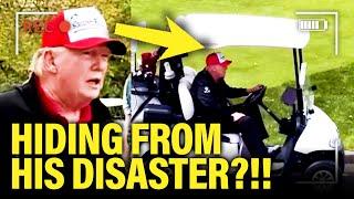 Trump RUNS AWAY to HIDE on FRIDAY on DISASTER NEWS