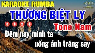 Thương Ly Biệt Karaoke Tone Nam ( Bm ) Nhạc Sống Rumba | Trọng Hiếu