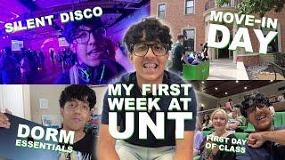 My First Week at UNT Vlog + Dorm Essentials & Campus Life