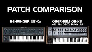 Behringer UB-Xa VS. Oberheim OB-X8, Unboxing and Patch Comparison