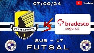 TEAM SPORTS X BRADESCO  SUB 17  SEMIFINAL JOGO DE  IDA FFSERJ 07/09/24