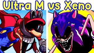 FNF Team ULTRA M vs Team XENOPHANES (Mario's Madness V2 vs Sonic.EXE) Ultimate EXE Showdown