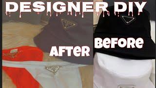 Designer Prada DIY ft Prada thongs & bucket hats !