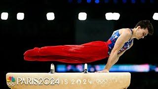 Stephen Nedoroscik delivers MONSTER pommel horse routine in qualifying | Paris Olympics | NBC Sports