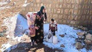 Batool Returns from Work to Face the Shadow of Threats A Mother's Strength Amid Fear andCement Walls