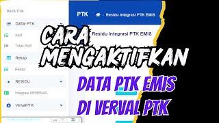 BAGAIMANA AGAR NIK DI EMIS PTK MENJADI VALID DUKCAPIL ?? di VERVAL PTK JAWABNYA