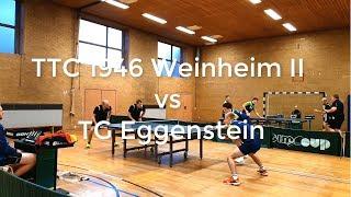 Verbandsliga: TTC 1946 Weinheim II vs TG Eggenstein [ 2018/2019 ]