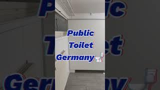 What does a PUBLIC TOILET look like in Germany?  #shorts