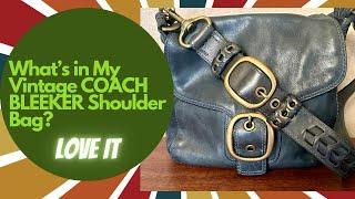 What's in My Vintage COACH BLEEKER Tattersall Shoulder Bag? I Love This Bag!