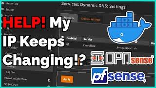 Dynamic DNS: pfSense, OPNSense, Docker, Bash