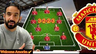 RUBEN AMORIM TAKES CHARGE: MAN UNITED STRONG Predicted 3-2-2-3 Line-up Under Amorim Season 2024/25