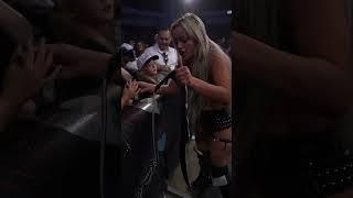 Liv Morgan makes fans nights at WWE Bossier City #wwe #livmorgan #shorts