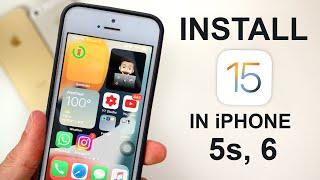 How to Install  IOS 15 in iPhone 5s and 6 - How to Update iPhone 5s and 6 on IOS 15.