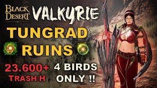 BDO | Valkyrie Awakening PvE - Tungrad Ruins | Combo & Addons | Lv.2 4 Birds Only 23.600+ Trash/H |