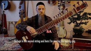 The Sitar tuning. 4К UHD.