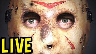 Friday The 13th Game LIVE GAMEPLAY ALL DAY - Jason Gameplay / Counselor Gameplay Pre - 1080p60