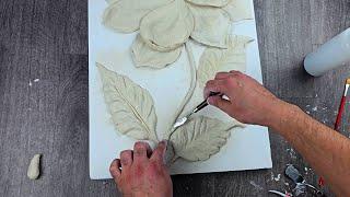 How to make a flower bas relief in a simple way