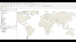 Create new layer in QGIS.