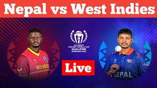 LIVE|| WEST INDIES VS NEPAL 9TH MATCH || NEP VS WI || #nepvswilive #wivsneplive #wcqualifiers #live