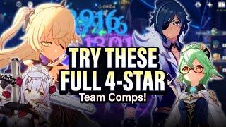 These 4-STAR TEAM COMPS Are AMAZING! (If You’re Tired Of National) | Genshin Impact 2.5