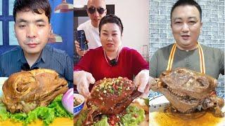 Chinese Food Mukbang Eating Show | Spiced Sheep's Head #117 (P475-477)