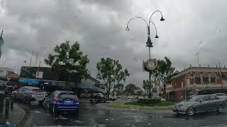 Traralgon Town Centre Drive Through in the Rain | Victoria Driving | Traralgon Victoria Australia