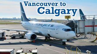 Full Flight: WestJet B737-700 Vancouver to Calgary (YVR-YYC)